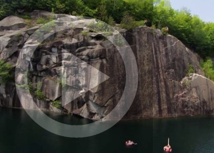 Vermont Cliff Jumping: Monster Quarries | aquasport.tv