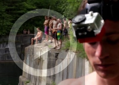 Vermont Cliff Jumping : Dorset Quarry | aquasport.tv