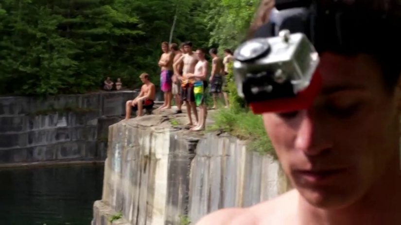 Vermont Cliff Jumping : Dorset Quarry | aquasport.tv