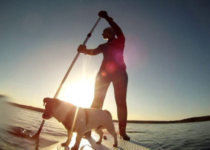 F-one Matira SUP with Jack Russell @ Sääksjärvi | aquasport.tv