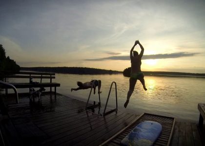 Sunset SUP session @ Sääksjärvi | aquasport.tv