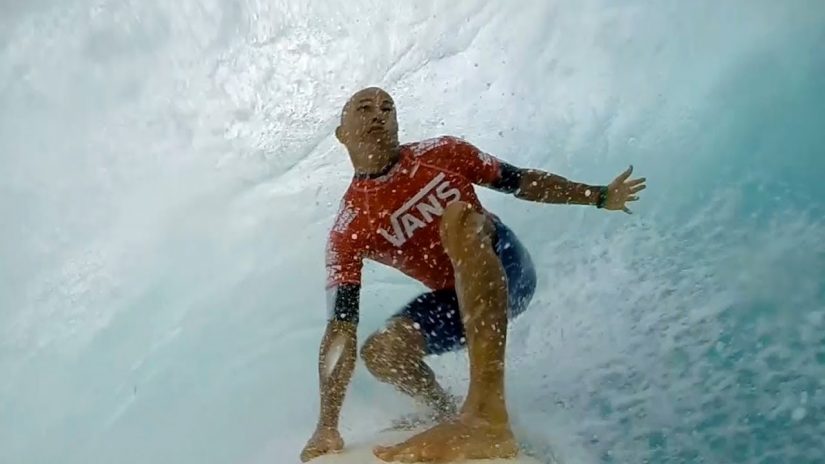 Kelly Slater's Left Barrel At Sunset Beach - Vans Triple Crown 2013 | aquasport.tv