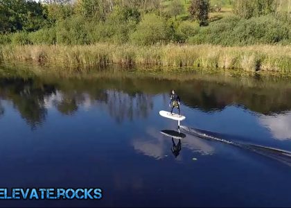 ELEVATE first inflatable e-sup-foil | aquasport.tv