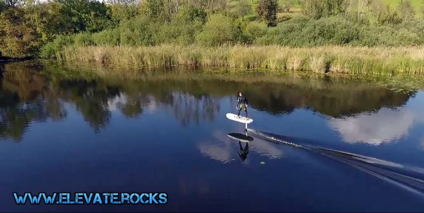 ELEVATE first inflatable e-sup-foil | aquasport.tv