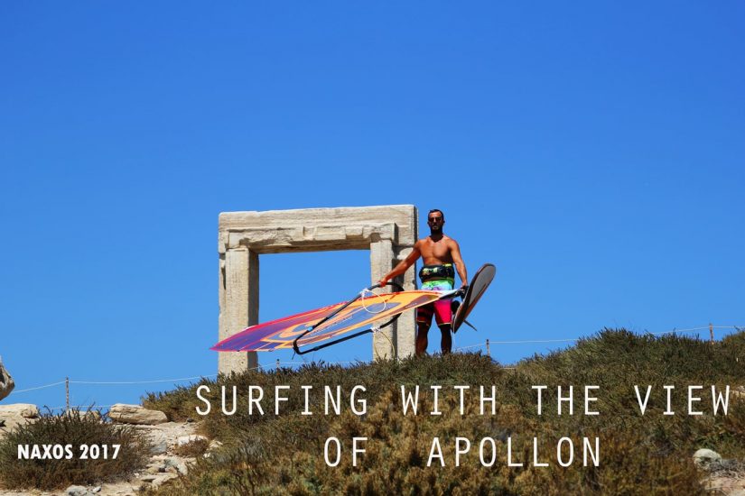 SURFING WITH THE VIEW OF APOLLON TEMPLE | aquasport.tv