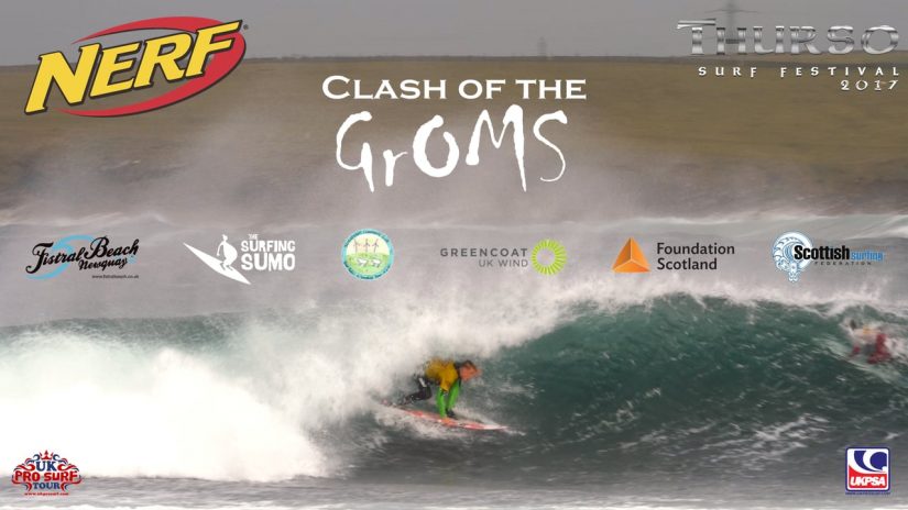 NERF Clash of the Groms - Thurso Surf Festival 2017 | aquasport.tv