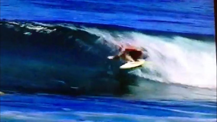 Old film clips from a surf session at a Pacific Island reef break. | aquasport.tv