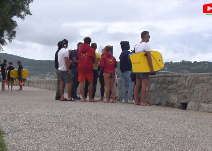 Surfing Hendaye Pollution Stop session ESTV Euskadi Surf TV